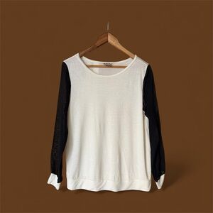 Haute Hippie Cream Silk Blend Top